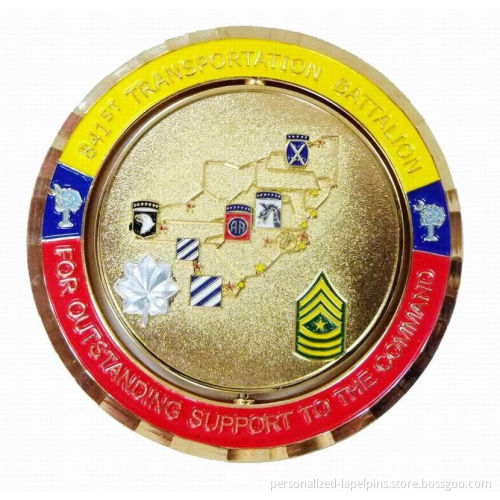 Metal Rare Collectible Coins, With Filling Colors And Gold Plated For Souvenirs